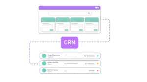 Illustration CRM commercial intégré