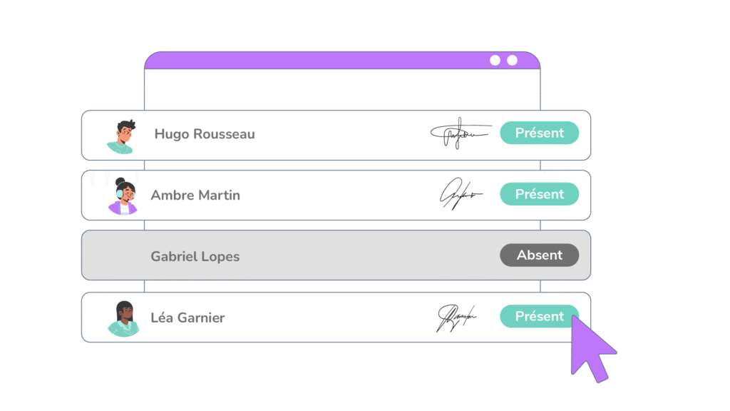 Illustration émargements numériques et signatures électroniques