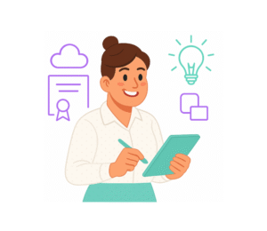 Illustration entreprise qui forme