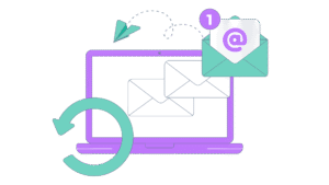 Illustration envoi automatique d'e-mails et relances
