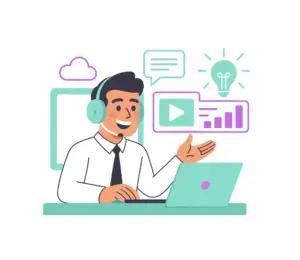Illustration formateur indépendant