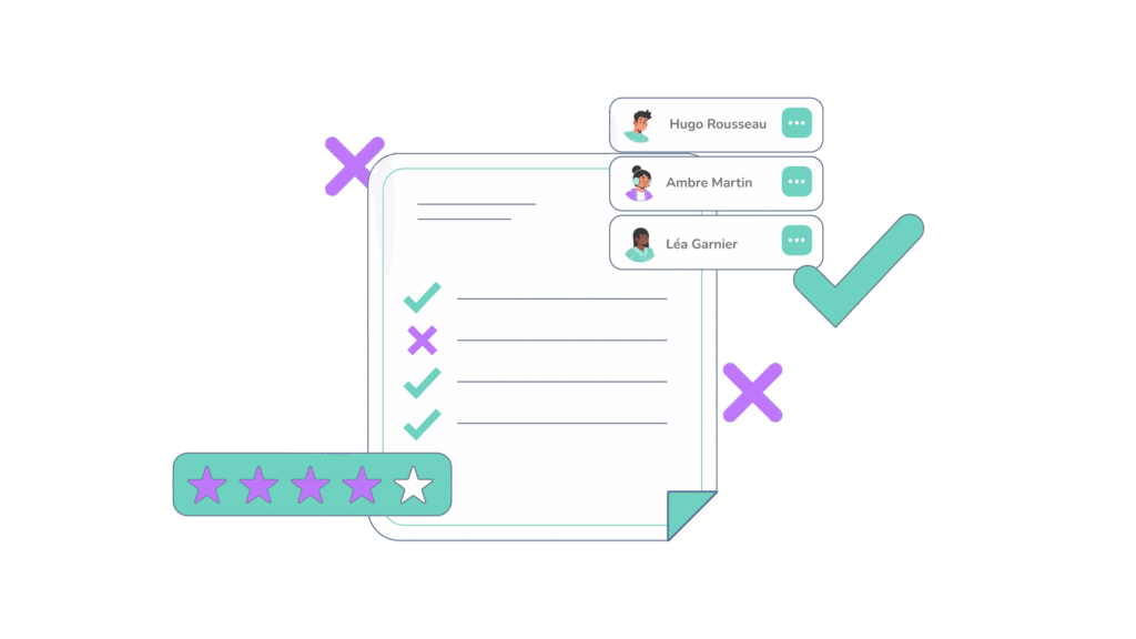 Illustration questionnaires et évaluations