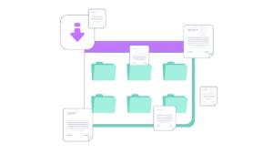 Illustration stockage et archivage des documents
